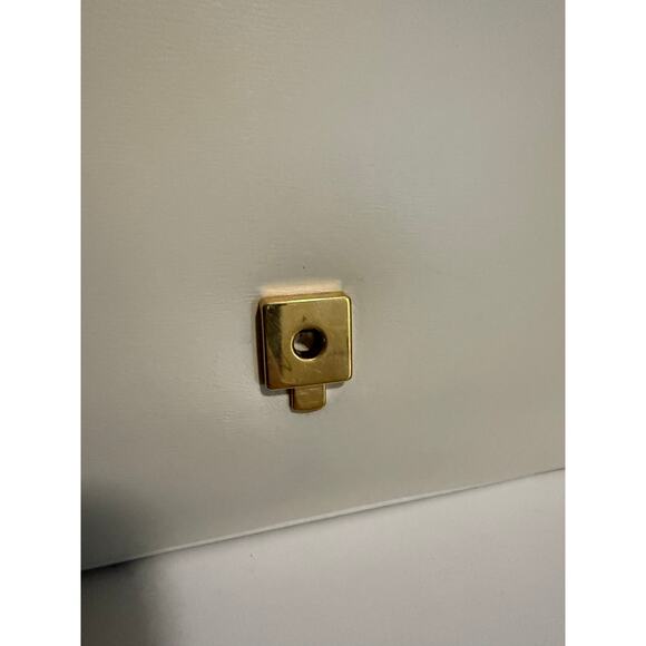 $3999 Gucci Vitello Palmellato Lux Crystal Medium Rajah Shoulder Bag White - Picture 12 of 16